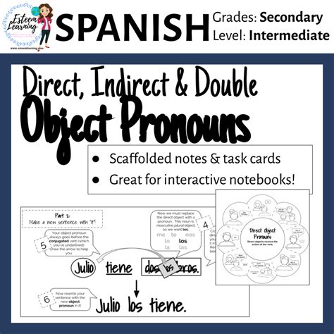 Indirect Object Pronouns Spanish Worksheets