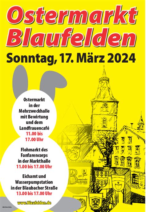 Traditionell Lockt Der Blaufeldener Ostermarkt Am M Rz Besucher An