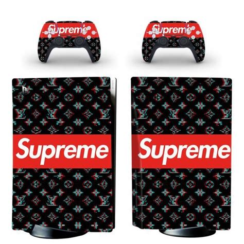 Kit Autocollants Pour Console Ps5 Supreme Sticker Skin Pour