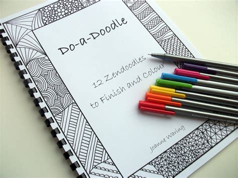 Printable Coloring Book, Kids Activity Book Zentangle Inspired ...