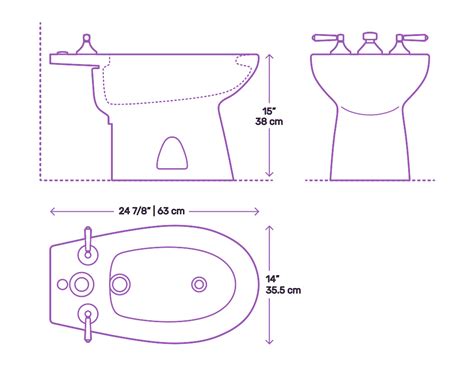 Toto Piedmont Bidet Dimensions Drawings Dimensions