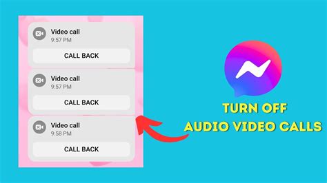 How To Turn Off Audio Video Call On Facebook Messenger Youtube