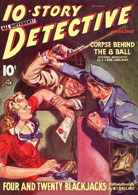 Detective Pulp Fiction Magazine Cover Painting By Patriot Posters Pixels