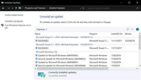 How To Get A List Of Installed Windows 10 Updates