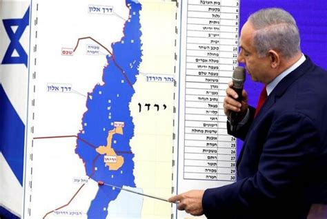 1-netanyahu-map - Palestine Chronicle