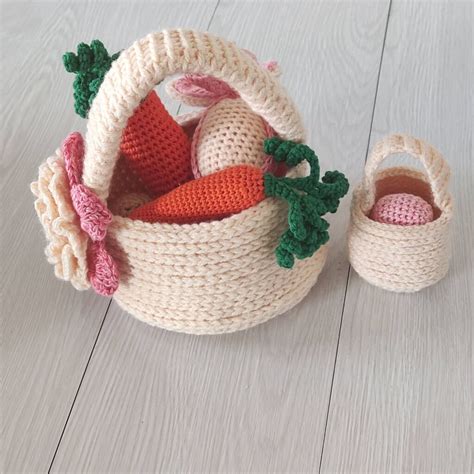 Mini Crochet Easter Basket Pattern Fosbas Designs