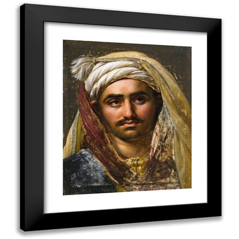 Anne Louis Girodet Trioson X Black Modern Framed Museum Art Print