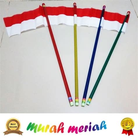 Jual Bendera Gagang Merah Putih Isi 20 Shopee Indonesia