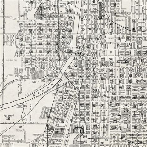 Printable Grand Rapids Michigan Map 8x10 And 11x14 Etsy