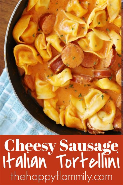 Cheesy Sausage Tortellini Ricetta