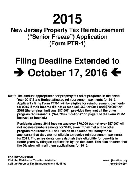 Nj Form Ptr Fill Out Tax Template Online Us Legal Forms