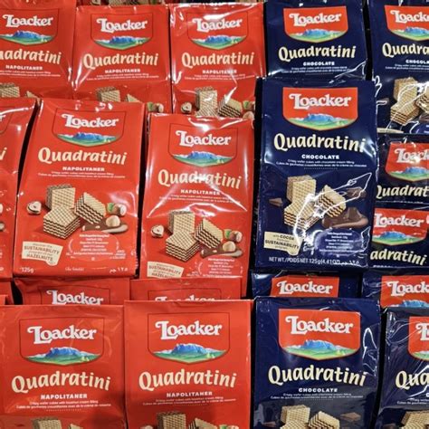 Jual Loacker Wafer Quadratini Chocolate Napolitaner Hazelnut Vanilla