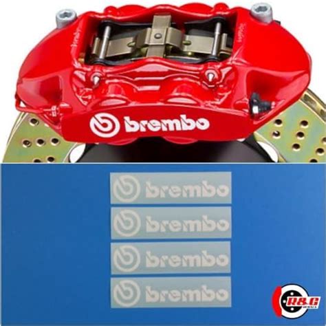 R G Brembo High Temperature Brake Caliper Decal Sticker Set Of Decals