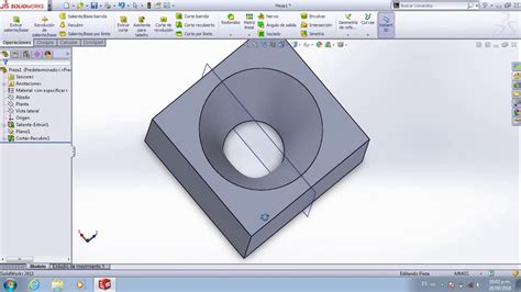 Tutorial Solidworks Operaciones 11 Corte Recubierto YouTube