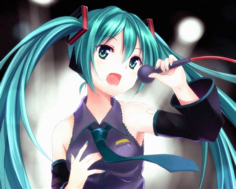 Hatsune Miku Superstar Green Eyes Anime Hot Anime Girl Vocaloids