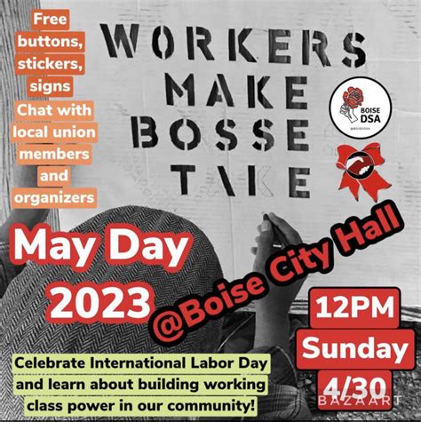 International Labor Day Rally April 30th Rboise