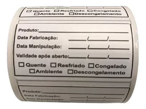 Etiqueta Para Manipula O De Alimentos Anvisa Bopp Parcelamento