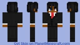 Black suit Minecraft Skin