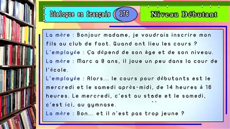 Parler Le Français Facilement Avec Des Dialogues Faciles Youtube