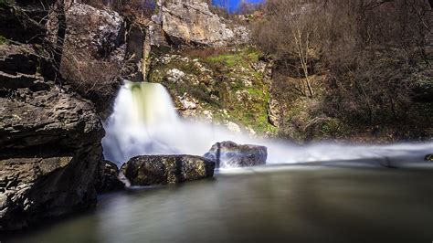 The waterfall