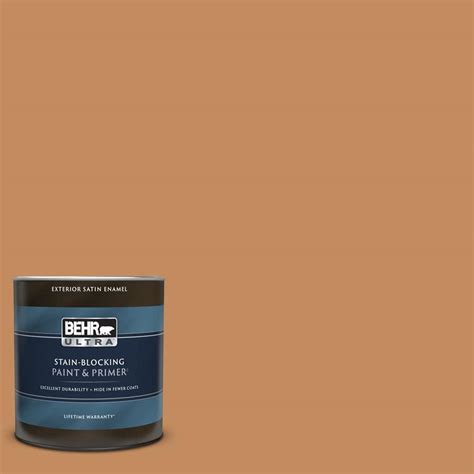 Behr Ultra Qt Ppu Glazed Ginger Satin Enamel Exterior Paint