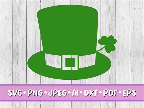 Leprechaun Hat Svg Digital Download Svg Jpeg Png Dxf Etsy Uk