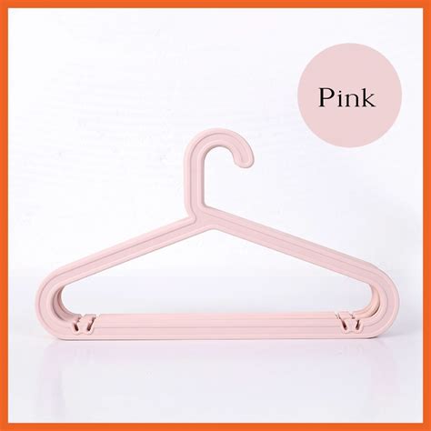 Ready Stock Premium No Trace Nordic Color Plastic Clothes Hanger Baju