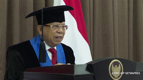 Orasi Ilmiah Wapres Pada Penganugerahan Gelar Doktor Honoris Causa Umi