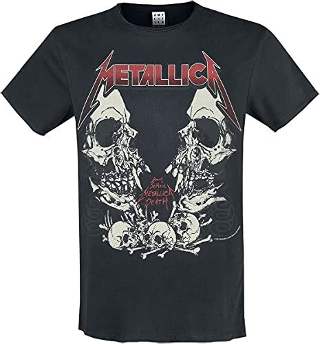 Amplified Metallica Birth School Crew Neck T Shirt Classic Rock T