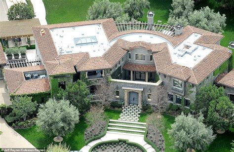 Aerial View Of Kourtney Kardashians Spacious Calabasas Mansion