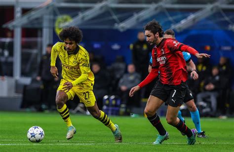 Champions League Milan Borussia Dortmund Il Tabellino Del Match