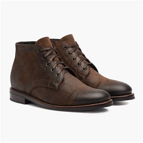 Mens Cadet Lace Up Boot In Mocha Suede Thursday Boot Company