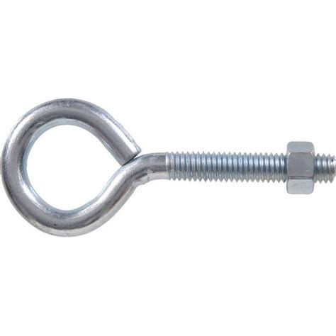 Hillman 316 Zinc Plated Eye Bolt With Hex Nut 320702 Blains Farm