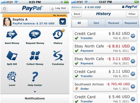 Paypal Iphone App Update Enables Purchase History Review