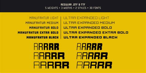 Manufaktur Heavy Font Xfontspro