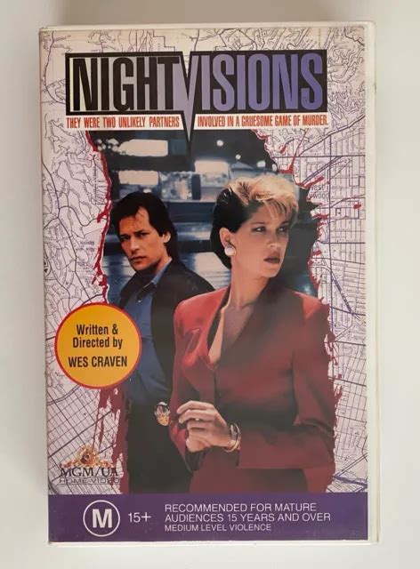 NIGHT VISIONS VHS Warner MGM UA Video Big Box Ex Rental Tape Wes