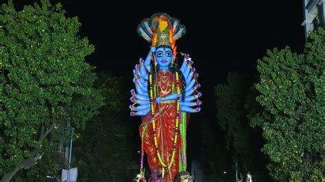 Biggest 55 Feet Durga Mata Shobha Yatra 2023 Durga Mata Nimajjanam