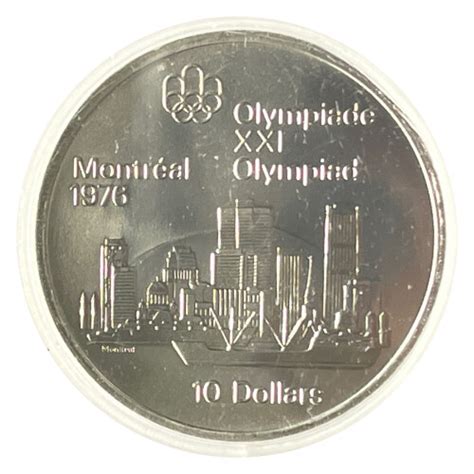 Canada Montreal Olympiade Xxi Dollar Silver Commemorative