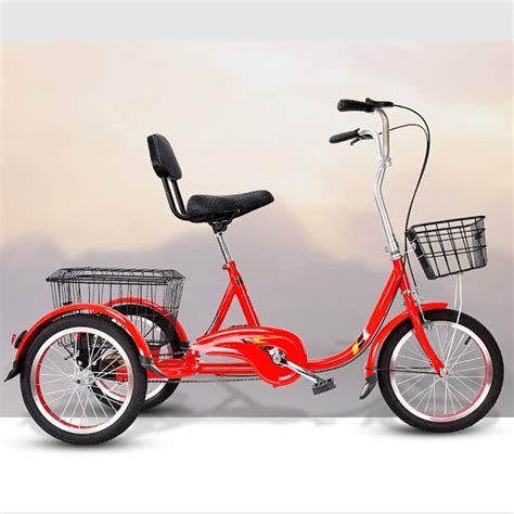 Buy 3 Wheel Adult Tricycle With Removable Basket 20 Inch Wheels Trike