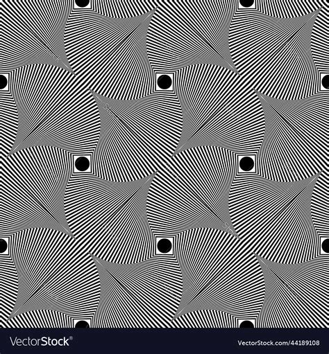 Seamless op art pattern Royalty Free Vector Image