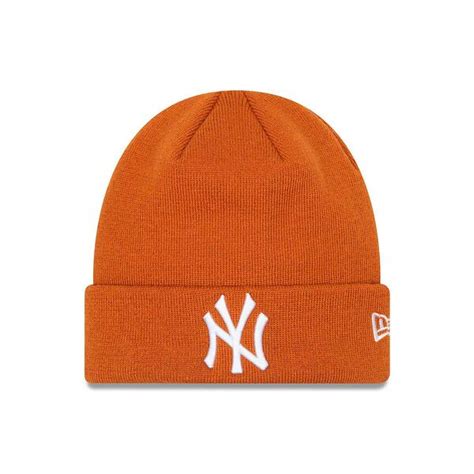 New Era New York Yankees League Essential Beanie Orange Beyond