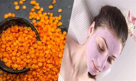 Masoor Dal Face Packs For Glowing Skin Easy Homemade Red Lentil Face