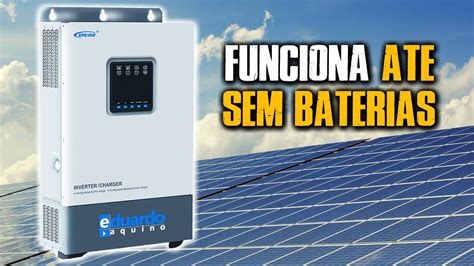 Inversor H Brido Solar Epever Upower W V Funciona Tamb M