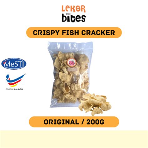 Lekor Bites Crispy Fish Cracker Keropok Ikan Rangup Lazada