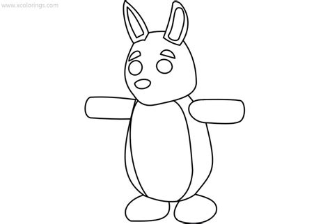 Roblox Adopt Me Coloring Pages Kangaroo - XColorings.com