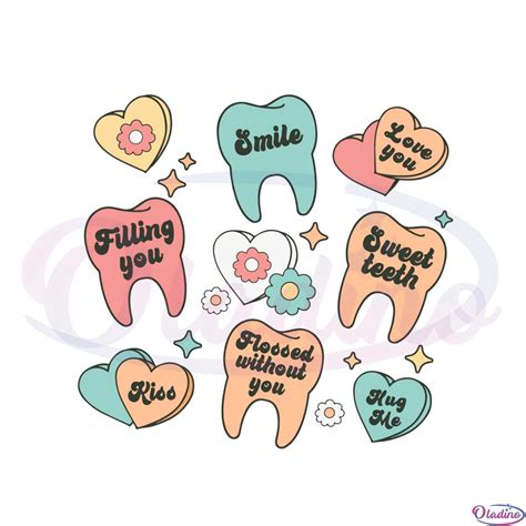 Dentist Valentines Cute Valentine Dental Svg Cutting Files - Oladino