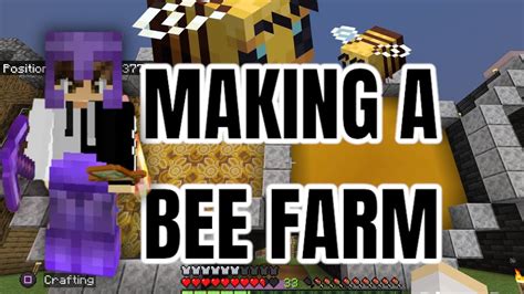 Minecraft Bee Farm Part 1 Minecraft Youtube