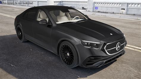 Black Mercedes-Benz E-Class 2023 Simple Interior 3D Model $99 - .3ds .blend .c4d .fbx .max .ma ...