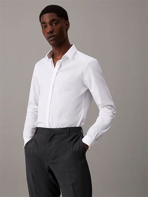 Extra Slim Poplin Stretch Shirt Calvin Klein® K10k1098910k4