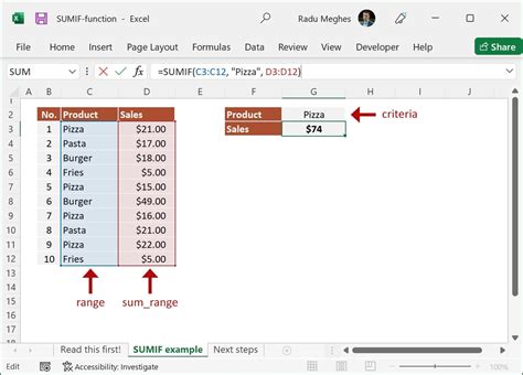 How To Use Sumif Function In Different Sheets Printable Online